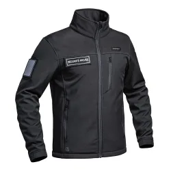 A10 Equipment - Softshell Jacke SECU-ONE flap Security (schwarz)
