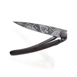 Deejo Klappmesser - Viel Glück Ebenholz 37g
