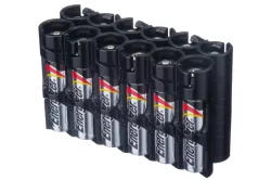 Storacell - Aufbewahrungsbox für 12 x AAA Batterien (schwarz)