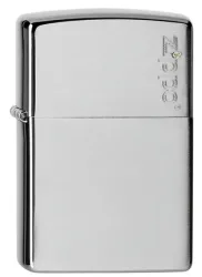 Zippo Feuerzeug - Chrome Brushed Zippo Logo (Chrom gebürstet)