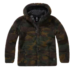 Brandit - Women Teddyfleece Jacket Hooded woodland