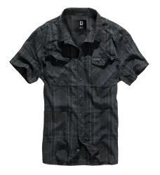 Brandit - Roadstar Shirt Short Sleeve black/blue
