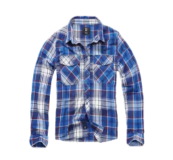 Brandit - Check Shirt Long Sleeve navy