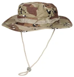 US GI Buschhut, Kinnband, GI Boonie, Rip Stop, 6 Fa. desert