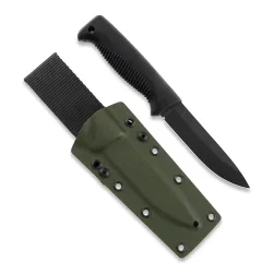 Peltonen Knives - M07 Ranger Puukko schwarz, PTFE Teflon, Kydexscheide (grün)