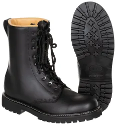 Kampfstiefel, Vollleder, gute Ausführung, schwarz
