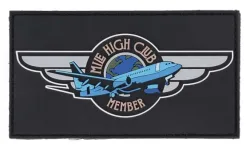 Klettabzeichen Mile High Club Member - schwarz