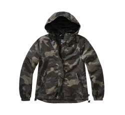 Brandit - Women Summer Frontzip Windbreaker darkcamo