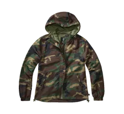 Brandit - Women Summer Frontzip Windbreaker woodland