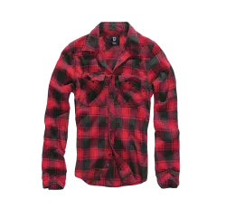 Brandit - Check Shirt Long Sleeve red/black