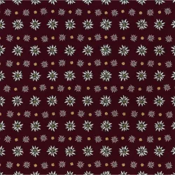 Bandana, bordeaux Edelweiss, Gr. 55 x 55 cm, Baumwolle