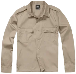 Brandit - US Shirt Long Sleeve beige