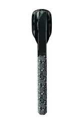 AKINOD - Besteckset 12H34, Hochglanz Schwarz, Schwarzes Bandana