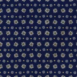 Bandana, blau Edelweiss, Gr. 55 x 55 cm, Baumwolle