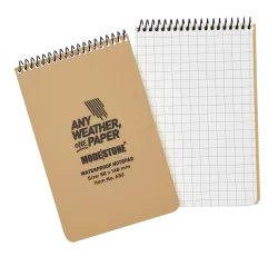 Modestone - Wasserfester Notizblock 96x148mm, 50 Blatt (tan)