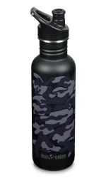 Klean Kanteen - Trinkflasche Classic 800ml Black Camo mit Sport Cap