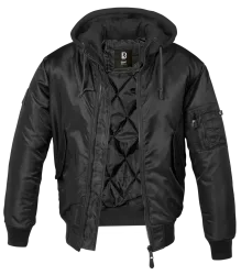 Brandit - MA1 Sweat Hooded Jacket black