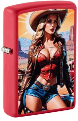 Zippo Feuerzeug - Pinup Cowgirl