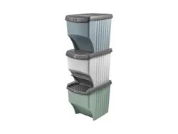 WeberHome, Unsere Neuheiten, WeberHome Recycling Tower 3er mehrfarbig, Produkte & Wohnen