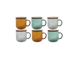 Tavola, Unsere Neuheiten, Tavola Becher aus farbigem Borosglas mit Henkel 350ml 6 Stk., Produkte & Wohnen