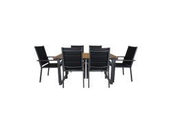 CONTINI, Unsere Neuheiten, CONTINI Gartentischset 180x90xm mit 6 Stühlen, Produkte & Wohnen