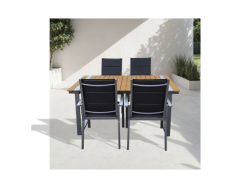 CONTINI, Unsere Neuheiten, CONTINI Gartentischset 180x90x74cm mit 4 Stühlen, Produkte & Wohnen