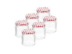 FS-STAR, Unsere Neuheiten, FS-STAR Einmachglas 210ml rund 6er Set, Produkte & Wohnen