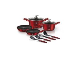 Berlinger Haus - 10-teiliges Kochgeschirr-Set Burgundy Edition, Rot Bunt