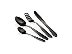 Berlinger, Unsere Neuheiten, Berlinger Haus 24-teiliges Besteck-Set schwarz, Produkte & Wohnen
