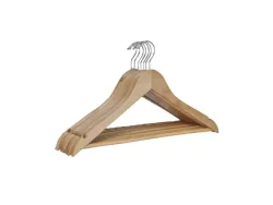 FS-STAR, Unsere Neuheiten, FS-STAR Kleiderbügel Holz 6er Set, Produkte & Wohnen