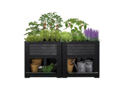 WeberGarden, Unsere Neuheiten, WeberGarden Hochbeet mit Staufächern, Produkte & Wohnen