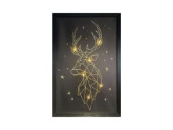 dameco, Unsere Neuheiten, dameco LED Bild Hirschkopf, Produkte & Wohnen