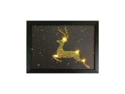dameco, Weihnachten, dameco LED Bild Hirsch, Produkte & Wohnen