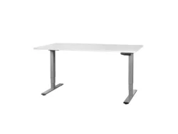 CONTINI, Unsere Neuheiten, Contini höhenverstellbarer Bürotisch 1.4x0.8m grau / Gestell grau RAL 7045, Produkte & Wohnen