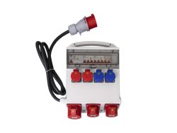 Ekström, Unsere Neuheiten, Ekström Baustromverteiler 2x T13, 2x T25, 1x CEE32A, 2x CEE16A / IP55, Produkte & Wohnen