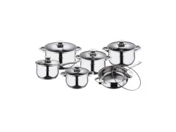 Blaumann, Küchenbedarf, Blaumann 12-teiliges Topfset Edelstahl Gourmet Line Shiny, Produkte & Wohnen