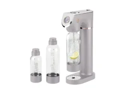 Design Wassersprudler inkl. 2 Flaschen und Barometer, taupe