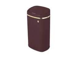 Design Abfalleimer aus Metall, mit Sensor, 58l, bordeaux