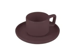Berlinger, Küchenbedarf, Berlinger Haus Espressotassenset 4 Stk. 100ml matt bordeaux Leonardo Collection, Produkte & Wohnen