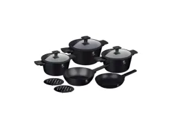 Berlinger, Küchenbedarf, Berlinger Haus 10-teiliges Kochgeschirr Set Matte Black Collection, Produkte & Wohnen
