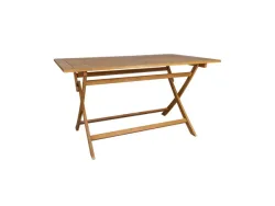 CONTINI, Gartenmöbel, CONTINI Gartentisch klappbar 80x140x74cm Eucalyptus, Produkte & Wohnen