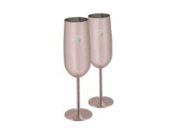 Berlinger - Edelstahl Sektgläser 2 Stück Black Rose Collection, One Size