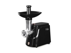 Elektro-Fleischwolf 1000W, inkl. Wurstfüller, Kebbe-Aufsatz, schwarz/roségold