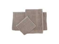 FS-STAR - Handtuch 3er Set in verschiedenen Grössen Taupe, 70x140 cm, Braun