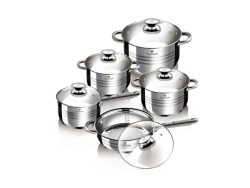 Blaumann, Küchenbedarf, Blaumann 10-teiliges Topfset Edelstahl Gourmet Line, Produkte & Wohnen