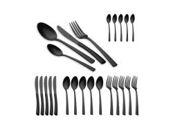 Berlinger, Küchenbedarf, Berlinger Haus 24-teiliges Besteck-Set BLACK, Produkte & Wohnen