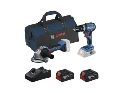 Bosch Professional, Baugeräte, Bosch 2 Tool Kit GSB 18V-45 + GWS 18V-8 + 2xGBA 4.0 Ah + GAL 18V-40 + Werkzeugtasche 0.615.V00.01Y, Produkte & Wohnen