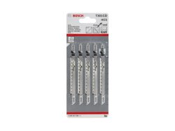 Bosch Accessories 2608637590 Stichsägeblatt T 301 CD Clean for Wood, 5er-Pack 5 St.
