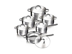 Blaumann - Kochgeschirr-Set 12-teiliges Gourmet Line Shiny, One Size