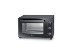 Severin 2076 Minibackofen mit Grillspieß, Timerfunktion, Temperaturvorwahl, Umluft-Funktion, mit Pizzastein 46 l